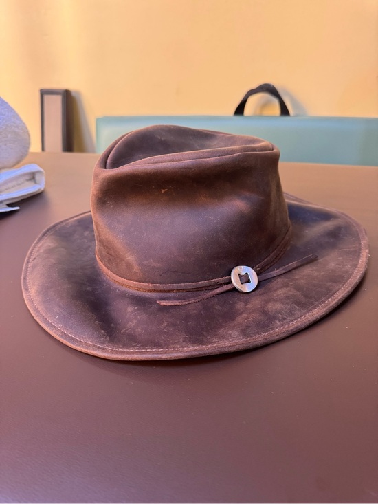 Jamie Slye Wilder Wide Brim Leather Hat main image 4
